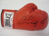 Floyd Mayweather Jr & Conor McGregor Dual Signed Autographed Red Everlast Boxing Glove Paas Certifie