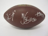 Ben Roethlisberger/Antonio Brown/LeVeon Bell Pittsburgh Steelers Hand Signed Autographed Football Pa