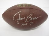 Jim Brown Cleveland Browns Hand Signed Autographed Football Paas Certified.