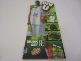 Tracy McGrady Hand Signed Autographed Mountain Dew Stand Up Paas Certified.