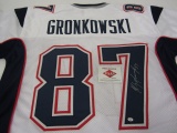 Rob Gronkowski New England Patriots Hand Signed Autographed Jersey Paas Certified.