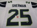 Richard Sherman Seattle Seahawks Hand Signed Autographed Jersey Paas Certified.