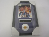 Magic Johnson Los Angeles Lakers Hand Signed Autographed Framed Matted 8x10 Photo JSA Hologram.
