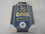 Deion Sanders Dallas Cowboys Hand Signed Autographed Framed Matted 8x10 Photo JSA Hologram.