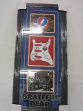 Grateful Dead Hand Signed Autographed Large Framed Matted Pick Guard ACS Certified.