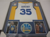 Kevin Durant Golden State Warriors Hand Signed Autographed Framed Matted Jersey GAI Certified