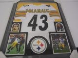 Troy Polamalu Pittsburgh Steelers Hand Signed Autographed Framed Matted Jersey GAI Certified