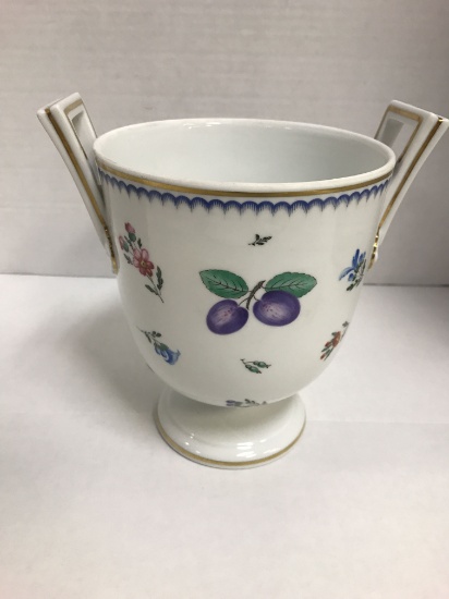 RICHARD GINORI ITALIY FLORAL ICE BUCKET/CACHE VASE