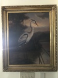 original oil painting florida bird