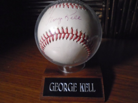 George Kell  Autographed Baseball.