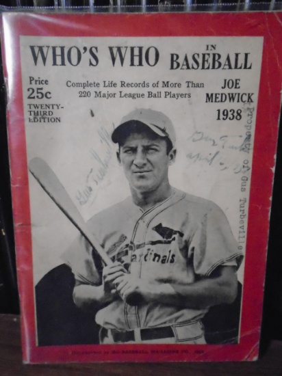 1938 Who's Who in Baseball with Joe Medwick on cover