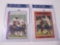 ROGER STAUBACH COWBOYS SINGED AUTOGRAPH CARD LOT (2) GA COA