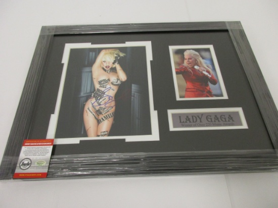 Lady Gaga signed autographed framed 8x10 photo Certified Coa