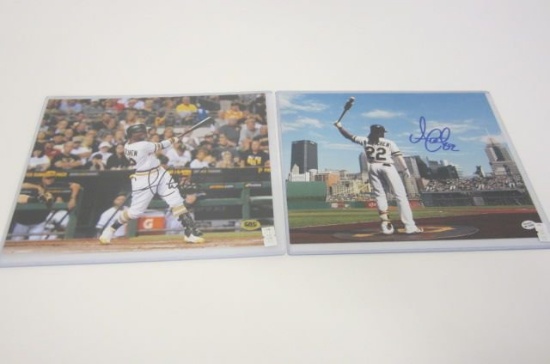 Andrew McCutchen, Pittsburgh Pirates signed autographed Lot of 2 8x10 Photos CAS COA