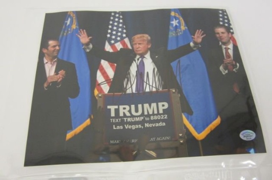 President Donald Trump signed autographed 8x10 Photo Certified Coa