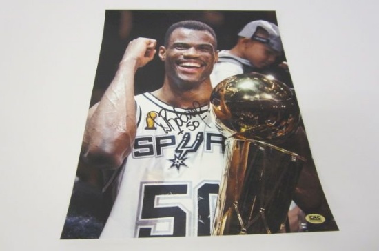 David Robinson San Antonio Spurs signed autographed 11x14 photo CAS COA