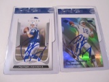 Peyton Manning Indianapolis Colts signed autographed Lot of 2 Sports Cards Global Coa