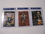 BRETT FAVRE PACKERS SINGED AUTOGRAPH CARD LOT (3) GA COA