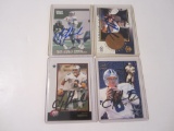 TROY AIKMAN DALLAS COWBOYS HOF SINGED AUTOGRAPH CARD LOT (4) COA