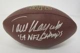 Paul Warfield Cleveland Browns signed autographed football CAS COA