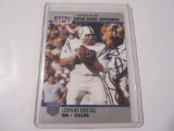 JOHNNY UNITAS COLTS HOF SINGED AUTOGRAPH CARD COA