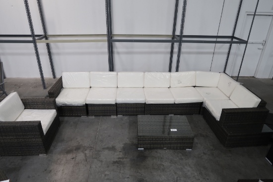 8 pc. Outdoor Reconfigurable Sofa Set