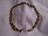 14kt yellow gold chain bracelet.