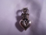 Queen Baby heart with crown pendant