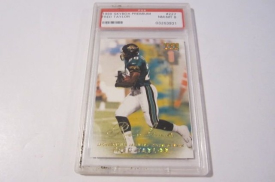 1998 Skybox Premium Fred Taylor Jaguars Rookie #227 Psa 8