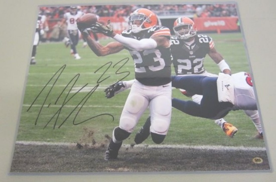 Joe Haden Cleveland Browns Hand Signed Autographed 16x20 Photo CAS Certified.