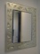 Mirror with silver glass frame.