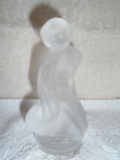 Lalique Crystal figurine, naked woman with a swan