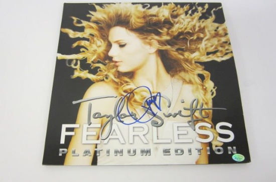 Taylor Swift signed autographed Platinum Edition "Fearless" Album Cover Certified Coa