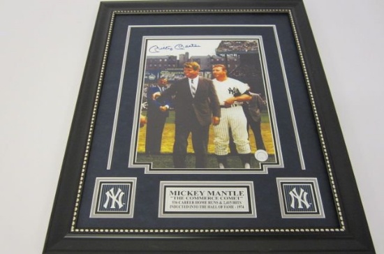 Mickey Mantle, New York Yankees signed autographed Framed 11x14 Photo Certified Coa