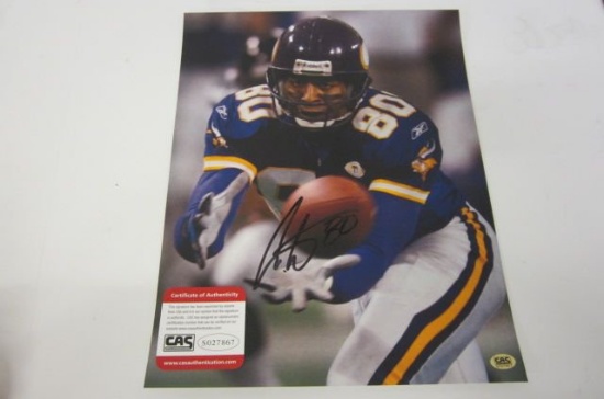 Cris Carter, Minnesota Vikings signed autographed 11x14 Photo CAS COA