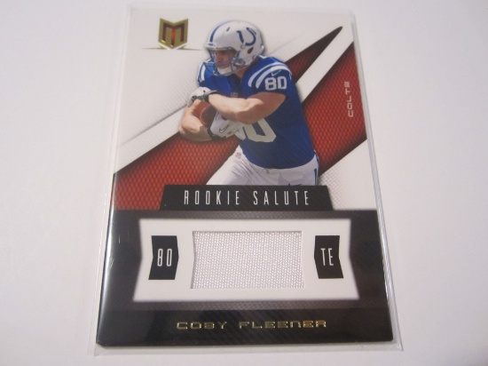 Coby Fleener ,Indianapolis Colts Game Worn Jersey Card 169/375