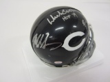 Dick Butkus, Brian Urlacher, Mike Singletary Chicago Bears signed Mini Helmet PAAS Coa