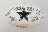 Dak Prescott, Ezekiel Elliott, Dez Bryant & More 2017 Dallas Cowboys Team Signed Football PAAS Coa