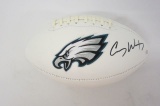 Carson Wentz, Philadelphia Eagles signed autographed Football PAAS Coa