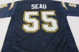 Junior Seau, San Diego Chargers unsigned XL Jersey