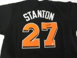 Giancarlo Stanton Miami Marlins signed autographed jersey PAAS Coa