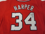 Bryce Harper Washington Nationals signed autographed jersey PAAS Coa