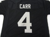 Derek Carr Oakland Raiders signed autographed jersey PAAS Coa