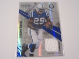 Joseph Addai, Indianapolis Colts Game Worn Jersey Card  33/75