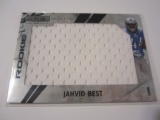 Jahvid Best, Detroit Lions Piece of Game Worn Jersey Card 21/50