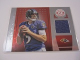 Joe Flacco, Baltimore Ravens Piece of Game Worn Jersey Card