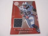 Steve Johnson, Buffalo Bills Piece ofGame Worn Jersey Card 299/299