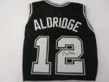 Lamarcus Aldridge San Antonio Spurs signed autographed jersey PAAS Coa