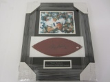 Roger Staubach Dallas Cowboys signed autographed framed Game Ball Football Panel PAAS Coa