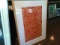 Aquatint in a frame, hand signed by the artist Sol Lewitt.